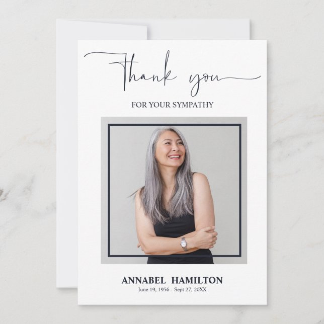 Convite de Foto de Agradecimento de Simpatia de Sc (Frente)