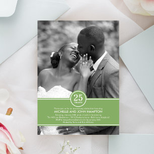 Convite de Foto de Aniversário de Banda Elegante