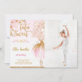 Convite de Foto de Bailarina Editável