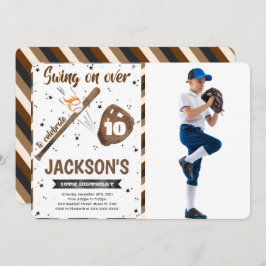 Convite de Foto de Beisebol Editável