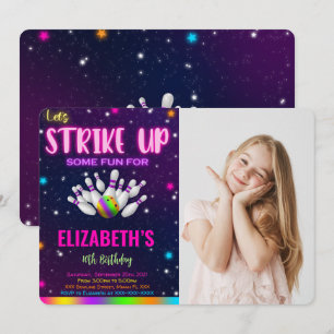 Convite de Foto de Boliche