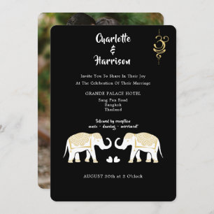 Convite de Foto de Destino de Casamento da Tailând