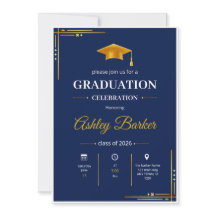Convite de Foto de Formatura Moderna