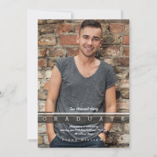 Convite de Foto de Formatura Moderna
