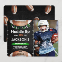 Convite de Foto de Futebol Editável