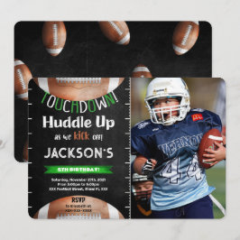 Convite de Foto de Futebol Editável