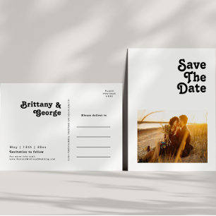 Convite De Foto De Letreiro Retro Moderno Para Sal