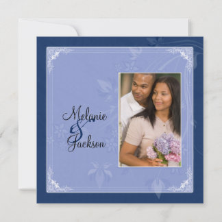 Convite de Foto de Pós-Casamento com Redemoinhos F