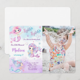 Convite de Foto de Sereia