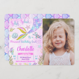 Convite de Foto de Sereia