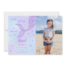 Convite de Foto de Sereia