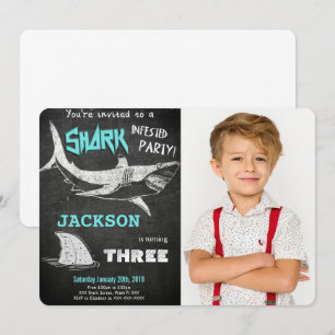Convite de Foto de Tubarão