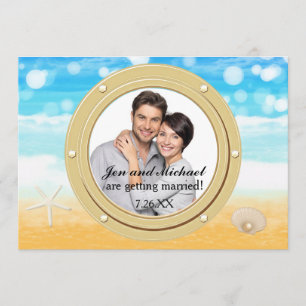 Convite de Foto do Porto de Casamento de Cruzeiro 