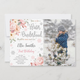 Convite de Foto do Winter Wonderland Editável