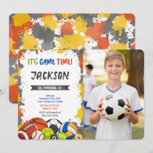 Convite de Foto Esportiva