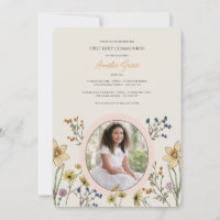 Convite de Foto Floral de Primavera