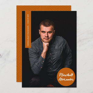 Convite De Foto Geométrico Para Graduação Geométri