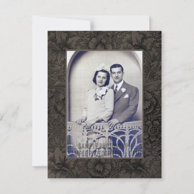 Convite de Foto para a Festa de Aniversário de 50  (Frente)