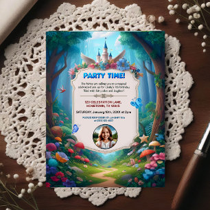 Convite de Foto para Festa de Aniversário de Crian