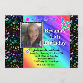 Convite de Foto para Festa de Aniversário LOL Arco