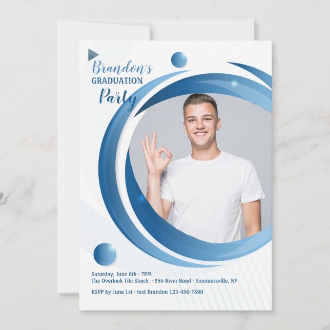 Convite de Foto para Festa de Formatura do Wide Ci (Frente)