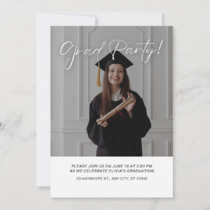 Convite de Foto para Festa de Formatura Moderno e