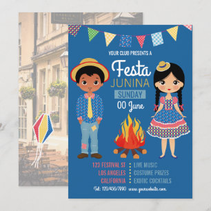 Convite de foto para Festa Junina Corporate/Clube