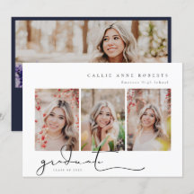 Convite de Foto para Graduação de Snapshot com Scr