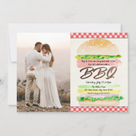 Convite de Foto para Recepção de Casamento com Chu