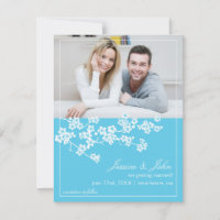 Convite de Foto para Salvar a Data com Cerejeiras