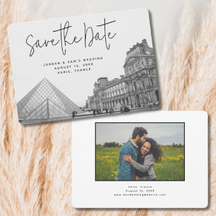 Convite de Foto para Salvar a Data do Casamento em