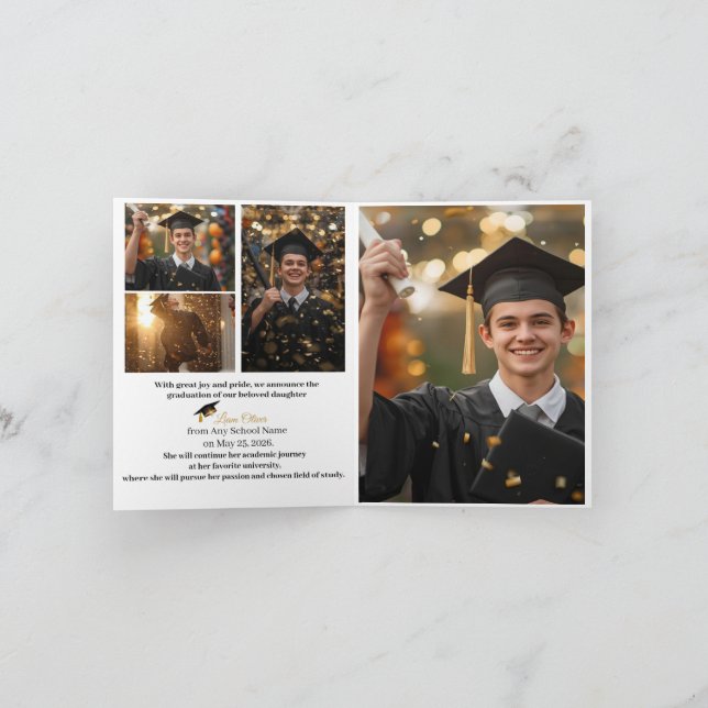Convite de Foto Personalizado para Festa de Format (Interior)