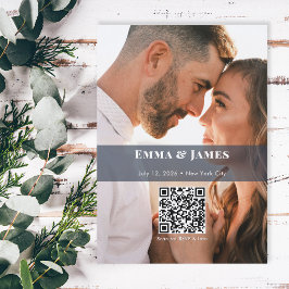 Convite de Foto & Save the Date | Casamento Navy