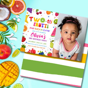 Convite de Foto Two-tti Frutti, 2º Frutas de Verão