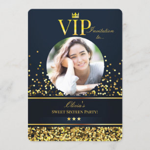 Convite de Foto VIP Sweet Sixteen