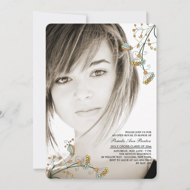 Convite de Fotografia de Cantos Delicados (Frente)