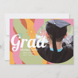 Convite de Fotografia de Graduação Groovy em Negri