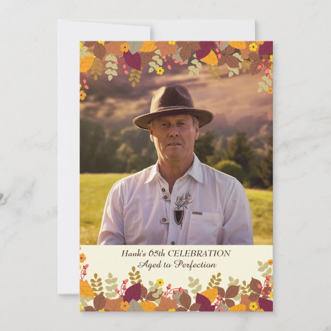 Convite de Fotografia de Limites de Queda (Frente)