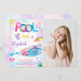 Convite de Fotografia de piscina