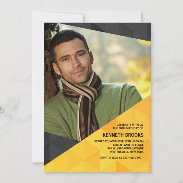 Convite de Fotografia de Polígono (Frente)