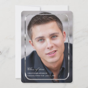 Convite de Fotografia de Quadro Thin Silver