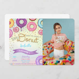 Convite de Fotografia de rosquinha