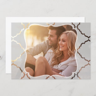 Convite de Fotografia de Vista Translúcida do Dama