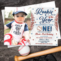 Convite de Fotografia do primeiro aniversario de B