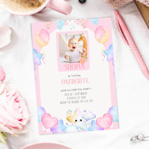 Convite de Fotografia do primeiro aniversario Past