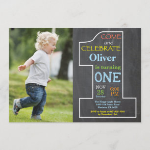 Convite de Fotografia do Quadro de Chalkboard do p