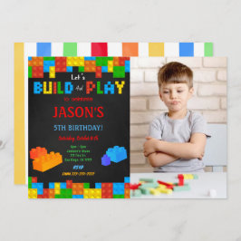 Convite de Fotografia em Bloco Editável