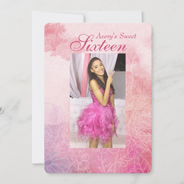 Convite de Fotografia Floral (Frente)