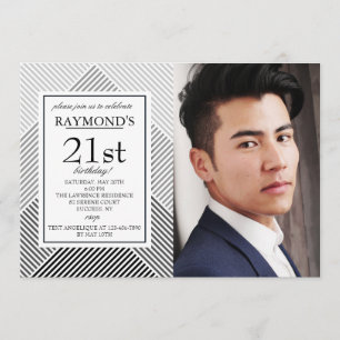 Convite de Fotografia Geométrica de Fundo