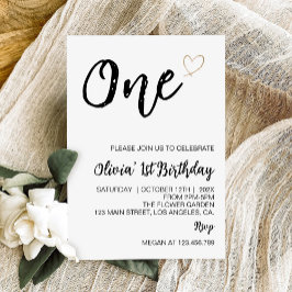 Convite de Fotografia Mínima Moderna para primeiro